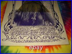 Human Be In Grateful Dead Stanley Mouse Timothy Leary Jan. 14 1967 Concert Poster