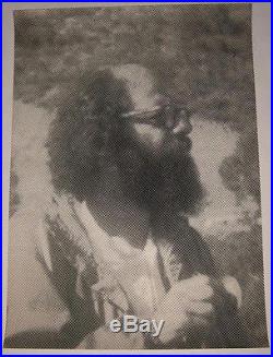 Human Be-In Poster 1967 Authentic Allen Ginsberg Grateful Dead Silkscreen RARE