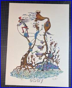 Hypnocycle Grateful Dead Jerry Original Silkscreen Art Print Dubois