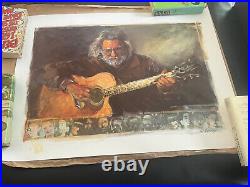 JERRY GARCIA COMMEMORATIVE SERIGRAPH Numbered Print 2906/5000 withCertificate