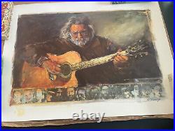 JERRY GARCIA COMMEMORATIVE SERIGRAPH Numbered Print 2906/5000 withCertificate