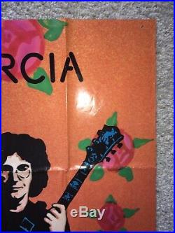JERRY GARCIA Compliments 1974 Original Promo Display Poster GRATEFUL DEAD