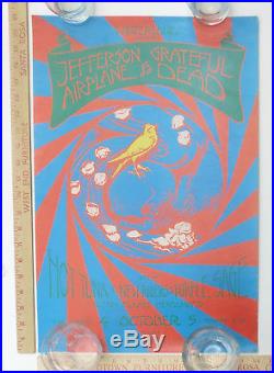 Jefferson Airplane Grateful Dead Hot Tuna NRPS Concert Poster Winterland 1970