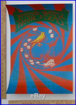 Jefferson Airplane Grateful Dead Hot Tuna NRPS Concert Poster Winterland 1970