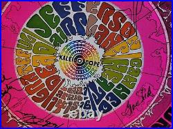 Jefferson Airplane Grateful Dead Signed Garcia Autographed Concert Poster
