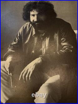 Jerry Garcia. 1972 Original Warner Bros. Promo Poster. B. Wolman. Grateful Dead