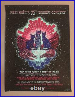 Jerry Garcia 75th Birthday Concert Red Rocks Colorado 2017 1st Ed. Rare Poster