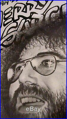 Jerry Garcia Armadillo World Headquarters BONUS back poster original RARE AUSTIN