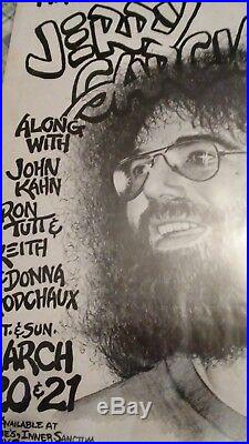 Jerry Garcia Armadillo World Headquarters BONUS back poster original RARE AUSTIN