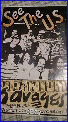Jerry Garcia Armadillo World Headquarters BONUS back poster original RARE AUSTIN