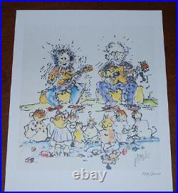 Jerry Garcia Art Print Not 4 For Kids Only Grateful Dead Poster #/1000 Grisman