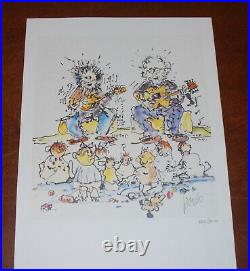 Jerry Garcia Art Print Not 4 For Kids Only Grateful Dead Poster #/1000 Grisman