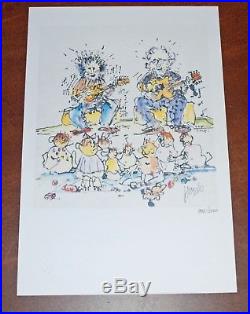 Jerry Garcia Art Print Not 4 For Kids Only Grateful Dead Poster #980/1000 Rare