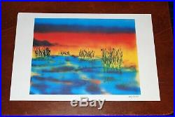 Jerry Garcia Art Print Wetlands I Lithograph Poster #/1000 Grateful Dead
