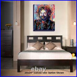 Jerry Garcia Artwork, Grateful Dead Canvas, GD Poster, The Dead, Jerry Print