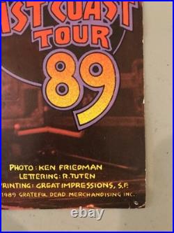 Jerry Garcia Band East Coast Tour 1989 Original Poster Ultra Rare Alpine Valley