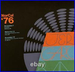 Jerry Garcia Band Poster Grateful Dead NorCal 1976 California #ed/750 Signed