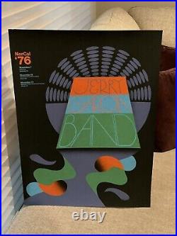 Jerry Garcia Band Poster Grateful Dead NorCal 1976 California #ed/750 Signed
