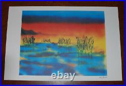 Jerry Garcia Fine Art Print Wetlands I Lithograph Poster #/1000 Grateful Dead