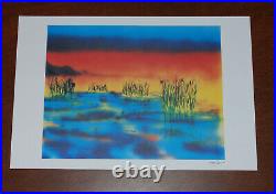 Jerry Garcia Fine Art Print Wetlands I Lithograph Poster #735/1000 Grateful Dead