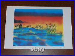 Jerry Garcia Fine Art Print Wetlands I Lithograph Poster #735/1000 Grateful Dead