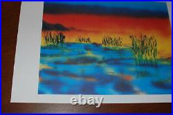 Jerry Garcia Fine Art Print Wetlands I Lithograph Poster #735/1000 Grateful Dead