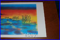 Jerry Garcia Fine Art Print Wetlands I Lithograph Poster #735/1000 Grateful Dead