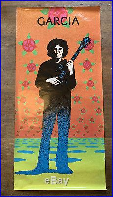 Jerry Garcia GARCIA Comliments Promo Poster by Victor Moscoso Round Records 1974