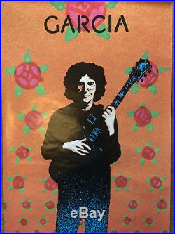 Jerry Garcia GARCIA Comliments Promo Poster by Victor Moscoso Round Records 1974
