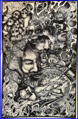 Jerry Garcia Illusion Poster 434/500 Grateful Dead