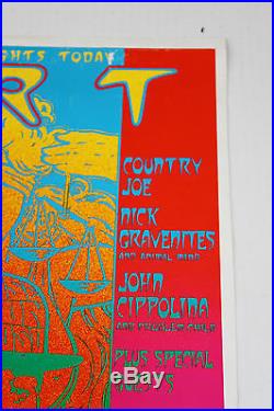 Jerry Garcia John Kahn Original Concert Poster Rick Griffin Wes Wilson &the gang