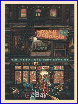 Jerry Garcia John Kahn THE RITZ Luke Martin SIGNED Poster/Print CD withBONUS DISC