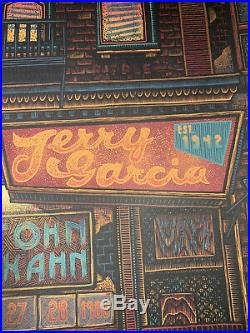 Jerry Garcia John Kahn The Ritz Art Print Poster Luke Martin X/500 Vol 14 1986