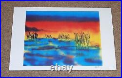 Jerry Garcia Lithograph Wetlands Fine Art Print #789/1000 Grateful Dead Poster