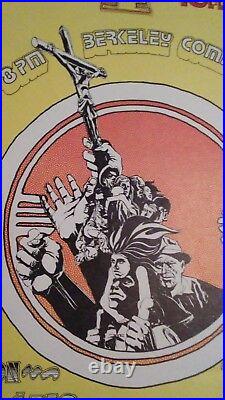 Jerry Garcia Merlre Saunders 1972 benefit concert poster Berkeley, CA