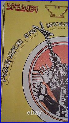 Jerry Garcia Merlre Saunders 1972 benefit concert poster Berkeley, CA