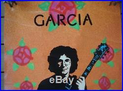 Jerry Garcia Original Victor Moscoso Compliments Promo Poster 1974 23&1/8x47 1/2