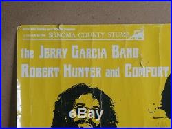 Jerry Garcia & Robert Hunter Rare 1978 Poster Sebastopol Vets Grateful