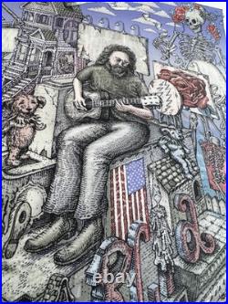 Jerry Garcia SOLD OUT Poster Official David Welker Cerulean #/250