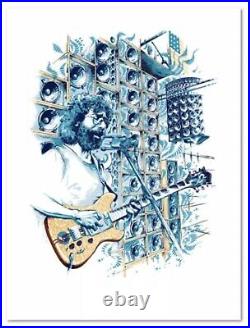 Jerry Garcia Stella Blue AJ Masthay Grateful Dead Company Giclee Poster Print GD