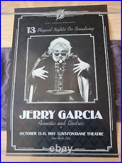 Jerry Garcia on Broadway Poster 1987 New York City