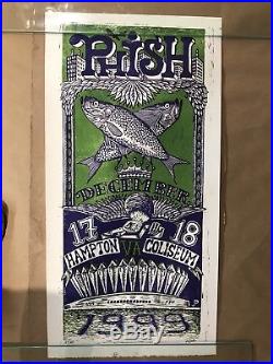 Jim Pollock Phish 1.0 poster-Hampton Coliseum Dec. 1999 #414/600 Grateful Dead