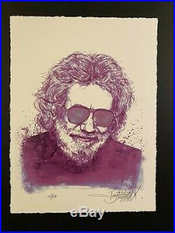 Joey Feldman Purple Jerry Jerry Garcia Grateful Dead LE Art Print Sin/Num
