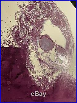 Joey Feldman Purple Jerry Jerry Garcia Grateful Dead LE Art Print Sin/Num
