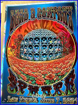 LAVA FOIL Dead & Company Sphere Las Vegas 2024 Signed AP Poster S/N Mike DuBois