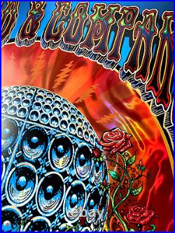 LAVA FOIL Dead & Company Sphere Las Vegas 2024 Signed AP Poster S/N Mike DuBois