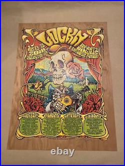 LOCKN Poster 2018 Dead & Company Wood Variant Edition AJ Masthay Signed #/100