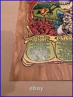 LOCKN Poster 2018 Dead & Company Wood Variant Edition AJ Masthay Signed #/100