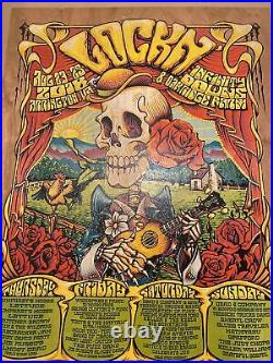 LOCKN Poster 2018 Dead & Company Wood Variant Edition AJ Masthay Signed #/100