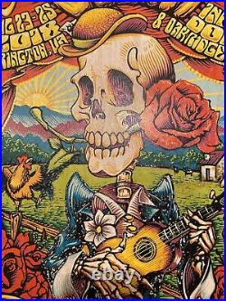 LOCKN Poster 2018 Dead & Company Wood Variant Edition AJ Masthay Signed #/100